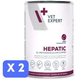 Набор Влажный корм VET EXPERT Diet Hepatic для взрослых собак, 400 г х 2 шт