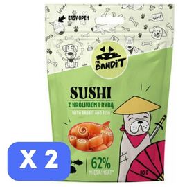 Набор Лакомство для собак MR. BANDIT DOG Sushi с кроликом и рыбой, 80 г х 2 шт
