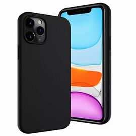 Чехол HELMET для iPhone 12 Pro Max Liquid Silicone, чёрный