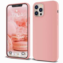 Чехол HELMET для iPhone 12 Pro Max Liquid Silicone, розовый