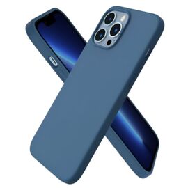 Husa HELMET pentru iPhone 13 Pro Max Liquid Silicone, albastru