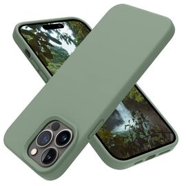 Чехол HELMET для iPhone 14 Pro Max Liquid Silicone, зелёный