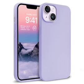 Чехол HELMET для iPhone 15 Plus / 14 Plus Liquid Silicone, сиреневый