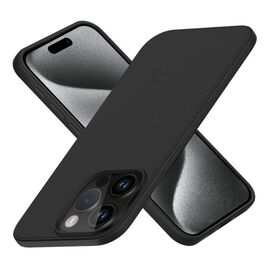 Чехол HELMET для iPhone 15 Pro Max Liquid Silicone, чёрный