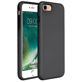 Чехол HELMET для iPhone 7 / 8 Liquid Silicone, чёрный