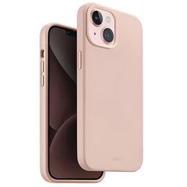 Чехол UNIQ для iPhone 15 Hybrid Magclick Charging Lino Hue, розовый