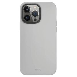 Чехол UNIQ для iPhone 15 Pro Hybrid Magclick Charging Lino Hue, серый