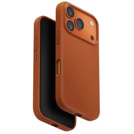 Чехол UNIQ для iPhone 17 Pro (2025) 6.3 Hybrid Magclick Lino, оранжевый