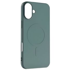 Чехол WOO для iPhone 16 Plus Liquid Silicone MagSafe, зелёный