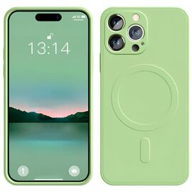 Чехол WOO для iPhone 16 Pro Max Liquid Silicone MagSafe, зелёный