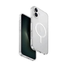 Husa pentru smartphone Uniq for iPhone 16 Plus Hybrid Clario (ECO) with Magclick Charging, Clear
