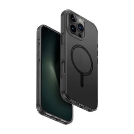 Husa pentru smartphone Uniq for iPhone 16 Pro Max, Hybrid Clario (ECO) with Magclick Charging, Smoke