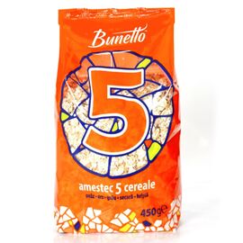 Смесь хлопьев BUNETTO 5 злаков, 450 г