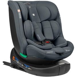 Scaun auto KIKKABOO Isofix i-Round, 0-36 kg, Dark Grey