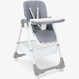 Scaun de masă KIKKABOO Spicy Plus, Grey