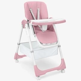 Scaun de masă KIKKABOO Spicy Plus, Pink
