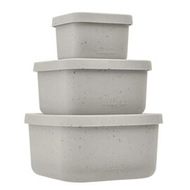 Set de 3 containere KIKKABOO Platinum Silicone Sand