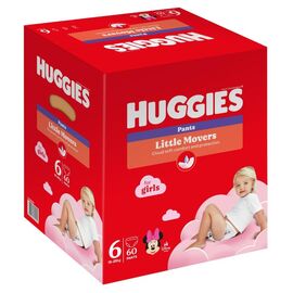 Scutece-chiloței HUGGIES Little Movers GIRL BOX 6, 15-25 kg, 60 buc