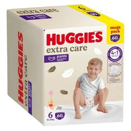 Scutece-chiloței HUGGIES Extra Care Pants BOX 6, 15-25 kg, 60 buc