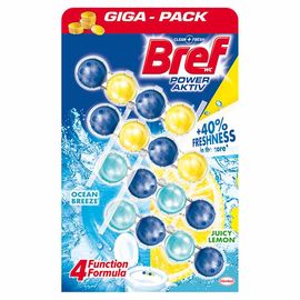 Блок для wc BREF Power Active Lemon Ocean, 50 гр, 4 шт