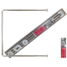 Tija pentru perdea forma-П inox 80X80 cm