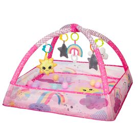 Игровой коврик с 18 мячами Kikkaboo, Pink Sky