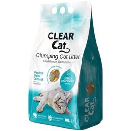 Кошачий наполнитель CLEARCAT, Натуральный, Несинтезированный, 10 л