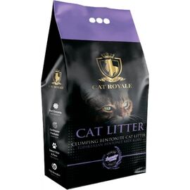 Кошачий наполнитель CATROYALE, Ароматизированный, Лавандовый, 10 кг