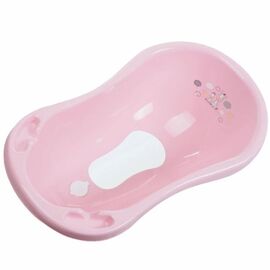 Cadita MALTEX Zebra Pink, cu dop si covoras antiderapant, 84 cm