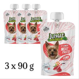 Набор Jungle Мясная паста, Ягненок с морковью и горохом, 90 г, 3 шт