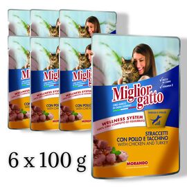 Set Morando Stracchetti Prof Gatto, Pui si curcan, 100 g, 6 buc