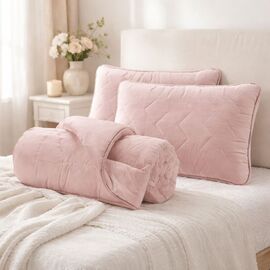 Set cu pătură și perne DORMEO Velvet, 200x200