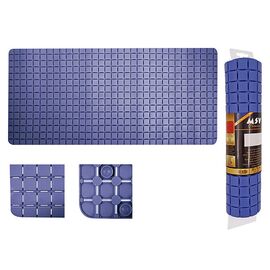 Коврик для ванны MSV Premium "Квадраты", резиновый, 36х76 см, синий