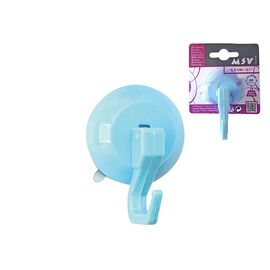 Cârlig cu ventuză MSV, 5,5 cm, plastic, albastru