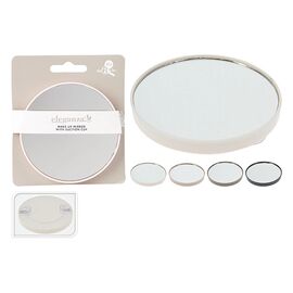 Oglindă de machiaj Eleganza, D8 cm, cu ventuze