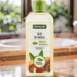 Ulei de Masaj COSMEPLANT Migdale si vitamina A, 200 ml