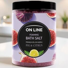 Соль для ванн ON LINE Fig & Citrus, пенящаяся, 1200 г
