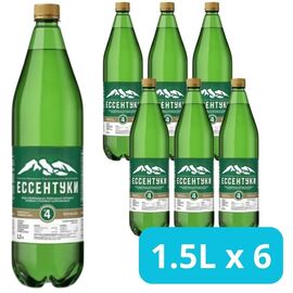 Набор Вода минеральная ЕССЕНТУКИ Ессентукский бювет №4, 1.5 Л, 6 шт