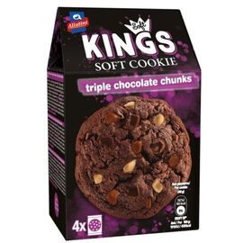 Печенье шоколадное ALLATINI Soft Kings с кусочками трёх видов шоколада, 160 г