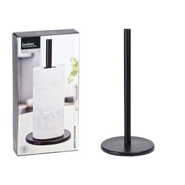 Suport pentru prosoape de hartie EH, 15x32 cm, metal, negru