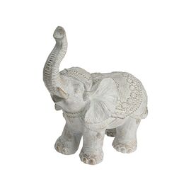 Statueta "Elefant", 36х17х39 cm, ceramica, alba