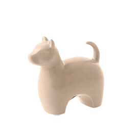 Statueta "Caine", 14cm AF, ceramica, Beige