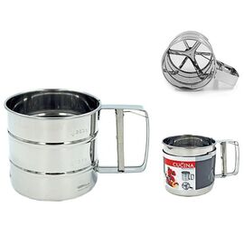 Сито- кружка для муки CUCINA, металл, 10 см