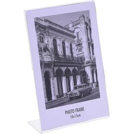 Фоторамка пластиковая, L-форма вертикальная, 10х15 см