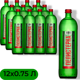 Set apa PELISTERKA, Carbogazoasa, Minerala, 0.75 l, Sticla, 12 buc