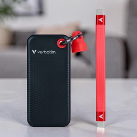 Unitate de stocare portabila SSD VERBATIM Pocket, 1.0TB, USB 3.2 Gen 2, Black/Red