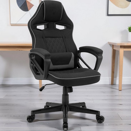 Геймерское кресло Sense7 Knight Fabric, Black and Gray