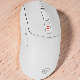 Игровая мышь GENESIS Zircon 500, 10000 DPI, Беспроводная, Белая