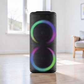 Портативная колонка Eden ED-1006 with 2 Wireless Microphones, Mega Bass, 100W, H=82cm, Black