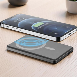 Power bank wireless CELLULARLINE 5000 mAh MAG LITE Dark Gray